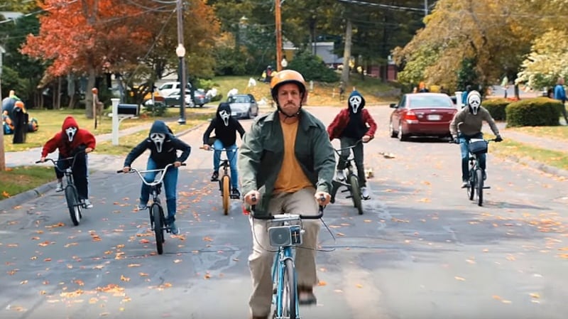 Adam Sandler in Hubie Halloween. Photograph: Netflix