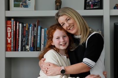 Anna Edgeworth with her daughter Sophie. Photograph: Alan Betson

