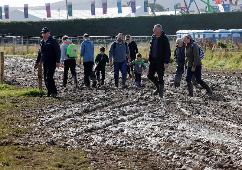 Spectators make their way to the Senior Reversable competition on Thursday. Photograph: Alan Betson/The Irish Times

