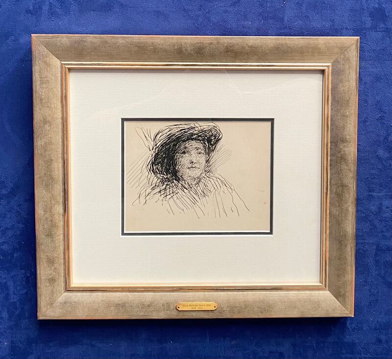 Portrait of a Lady by John B Yeats, €1,500-€1,800, Hegarty’s