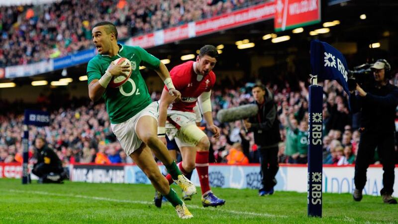 Simon Zebo during Ireland’s opening Six Nations game against Wales  at the Millennium Stadium, Cardiff, in 2013. Photograph: Stu Forster/Getty Images