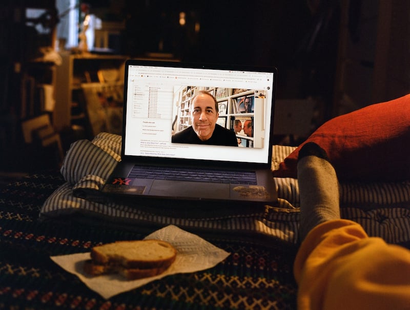 Jerry Seinfeld: ‘Part of your makeup in this profession is adaptation.’ When it comes to the pandemic, ‘this is just another thing to adapt to.’ Photograph: Daniel Arnold/New York Times