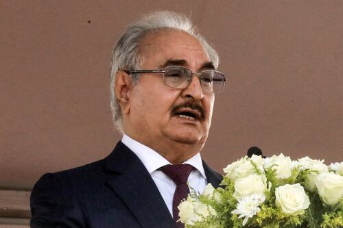 Who is Khalifa Haftar and what is the UN arms embargo on Libya?