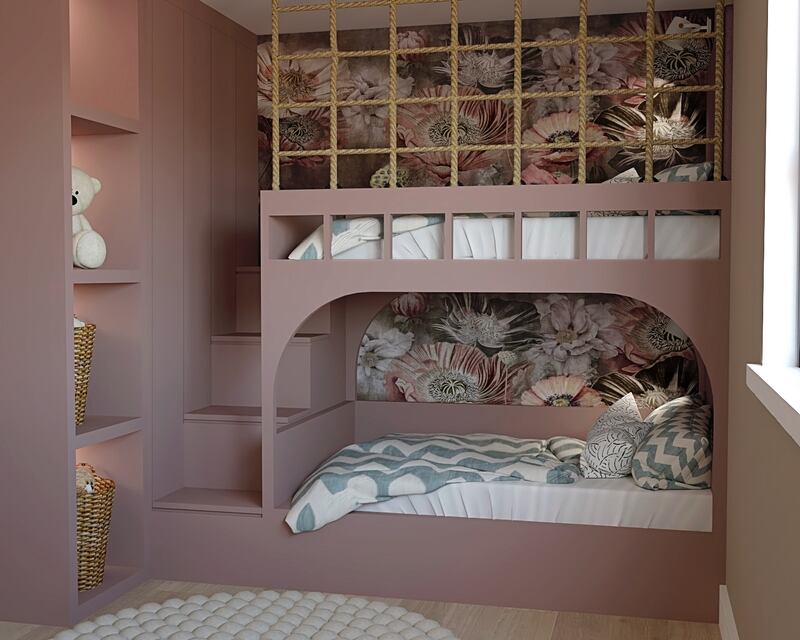 Interior designer Wioleta Kelly's twin-bed design