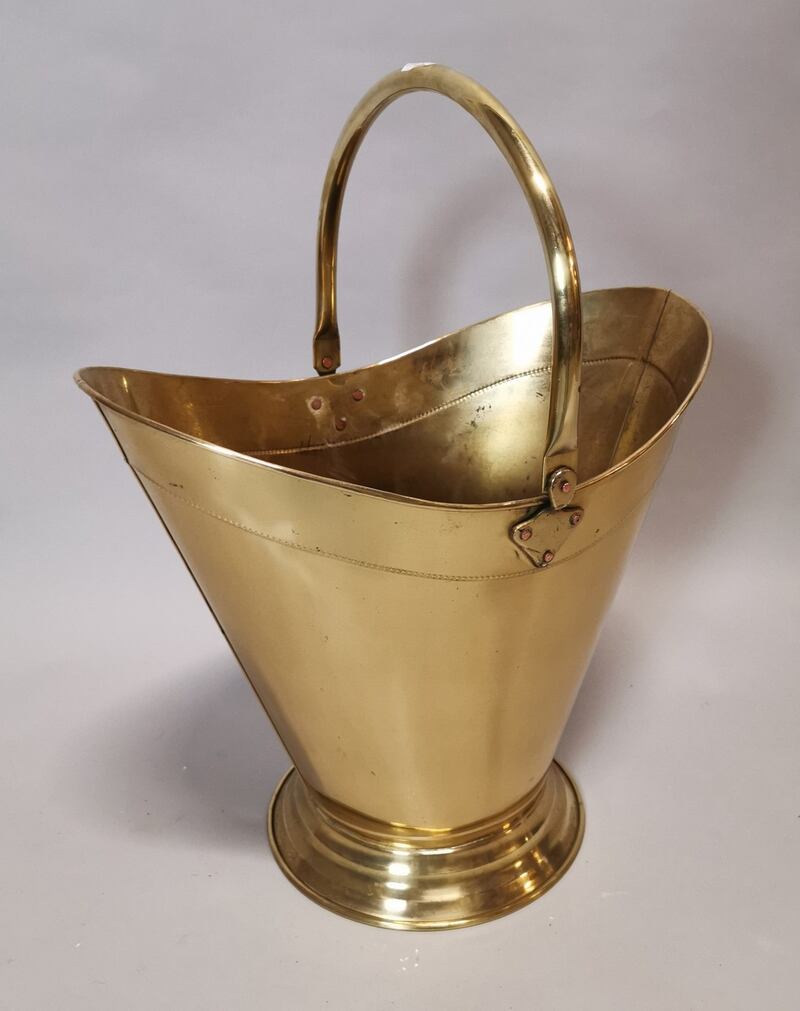 Solid brass coal bucket  250- 350