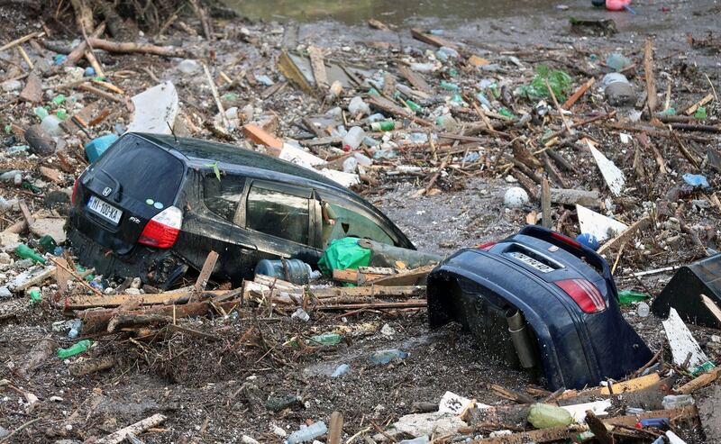 At least 13 people have died due to severe flooding in the capital of Georgia. Photograph: Beso Gulashvili/EPA