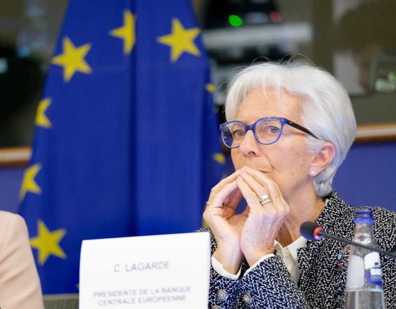 Christine Lagarde advised taking a meeting-by-meeting approach to the question of raising interest rates, but now it seems the ECB has already determined its course. Photograph: Thierry Monasse/Getty Images