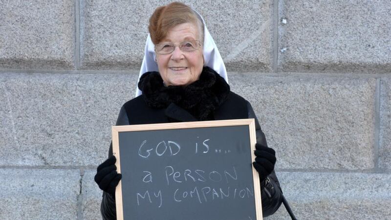 Sr Mai Pender: God is the “most beautiful, lovely, kind man”. Photograph: Alan Betson