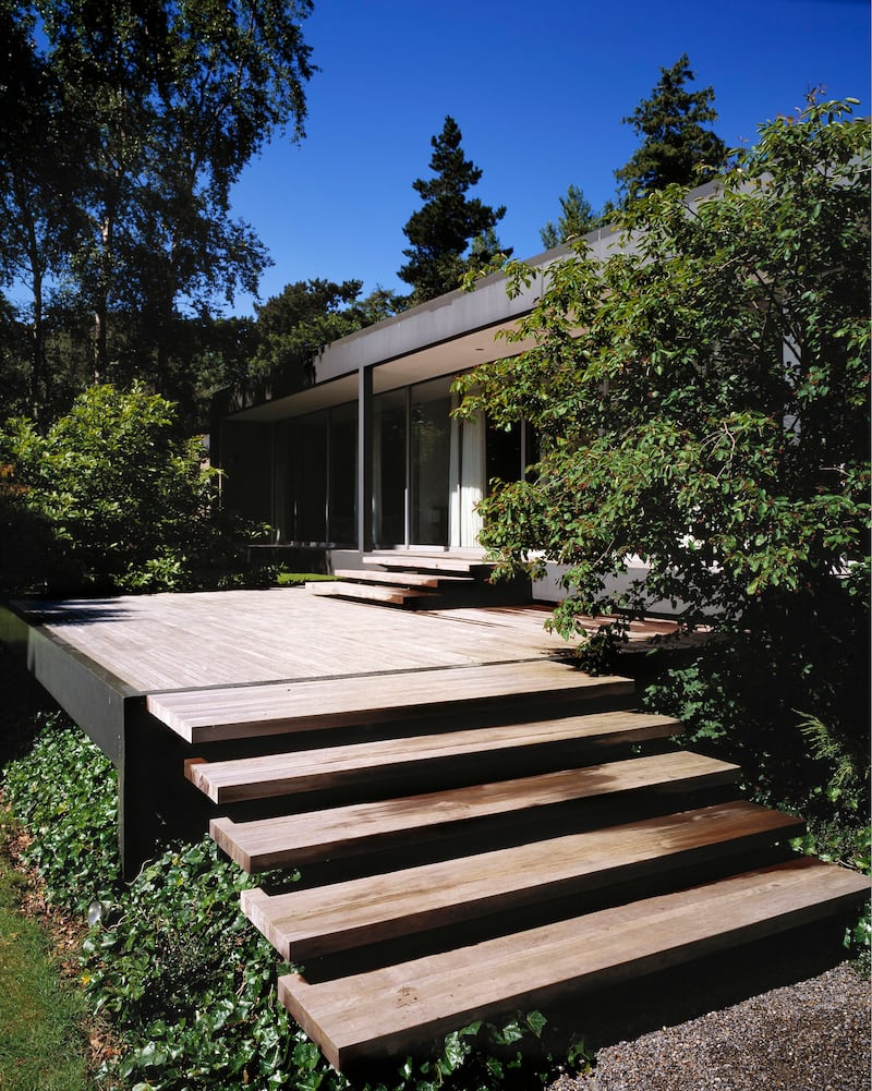 The steps leading up to Tallon House in Foxrock, Dublin