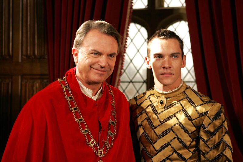 Sam Neill and Jonathan Rhys Meyers in The Tudors. Photograph: Cyril Byrne