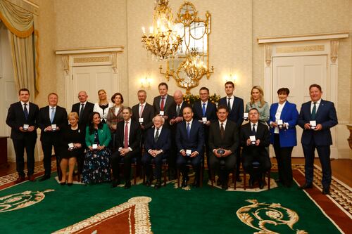 Simon Harris’s new Cabinet formally appointed by President at Áras an Uachtaráin