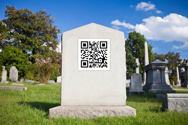 Like many things associated with dying, QR codes are not cheap. Illustration: Getty Images