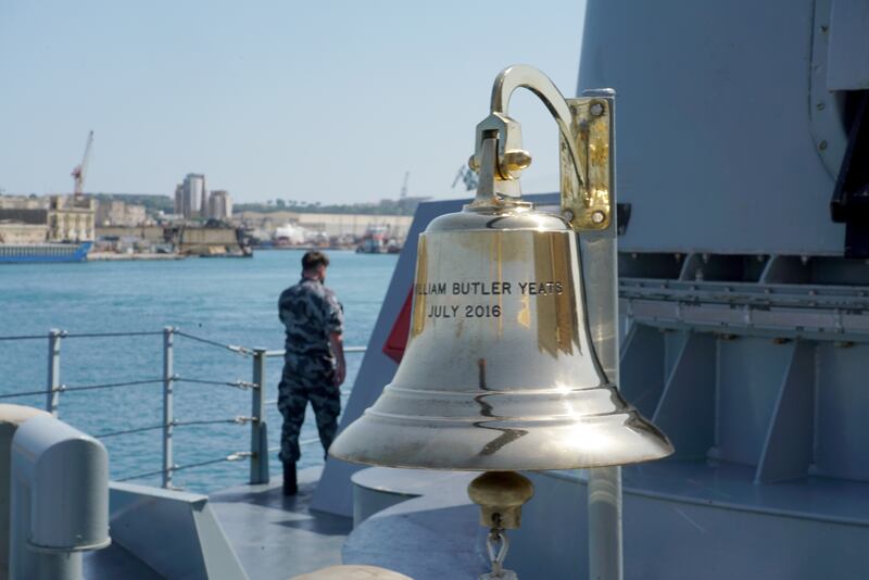 The LÉ William Butler Yeats has been deployed to the Mediterranean for Operation Irini, an EU naval force mission