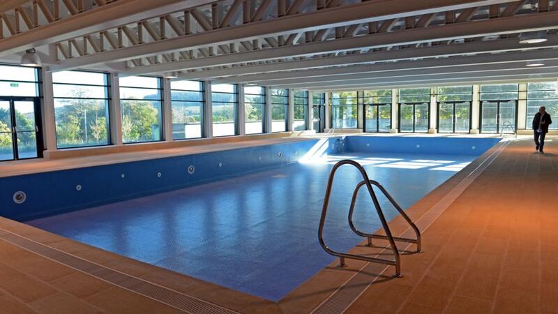 The empty swimming pool in the leisure centre at the Kilternan Hotel and Golf Resort project.  Photograph: Eric Luke