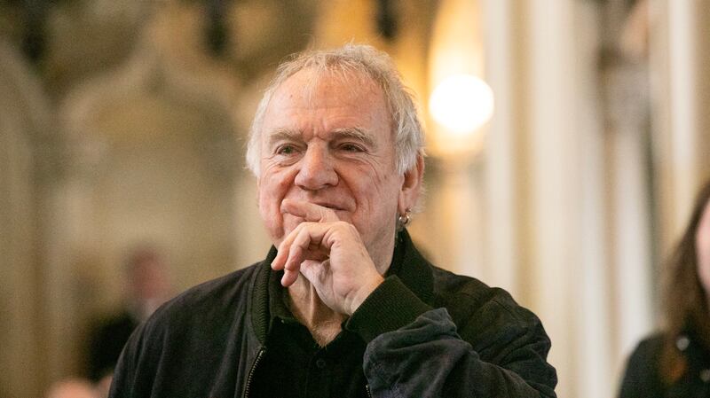 Ralph McTell during an event at Dublin Castle on the opening day of TradFest, honouring himself and Janis Ian with lifetime achievement awards, presented by Minister for Culture and Arts Catherine Martin. 
Photograph: Gareth Chaney/Collins
