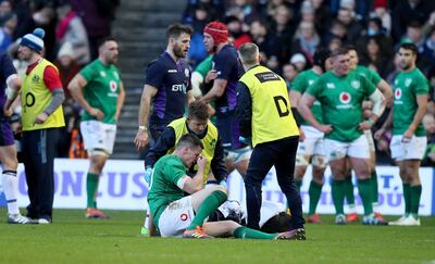 Johnny Sexton failed a HIA (Head Injury Assessment) after taking a number of hits during Ireland's Six Nations tie with Scotland in February.