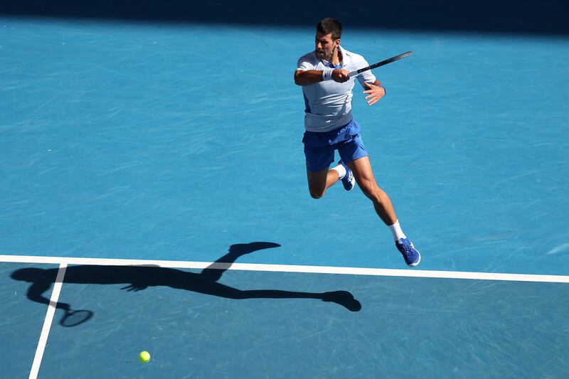 Novak Djokovic of Serbia during the Australian Open at Melbourne Park on January 26th, 2024. Photograph: Phil Walter/Getty Images