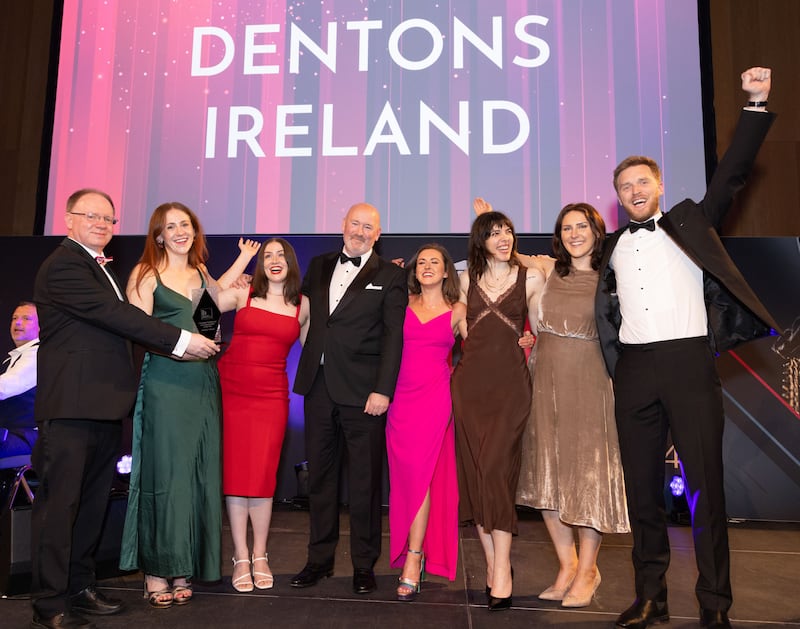 Dentons Ireland - Winner of the Corporate/Commercial Law Team/Lawyer of the Year. Photograph: Paul Sherwood