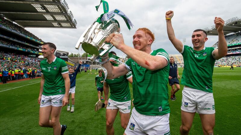 Limerick’s Cian Lynch after winning his third All-Ireland in four years. Photograph: Tom Honan