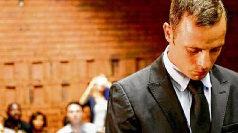 Bailed: Oscar Pistorius in court this week