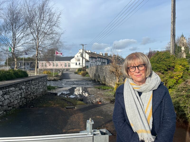 Fianna Fáil councillor Martina Kinnane, who lives in Clarinbridge, says the cost of damage locally from Storm Debi will run into millions of euros. Photograph: Harry McGee