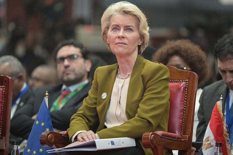 European Commission president Ursula von Der Leyen at the Africa Climate Summit in Nairobi. Photograph: Simon Maina/Getty Images