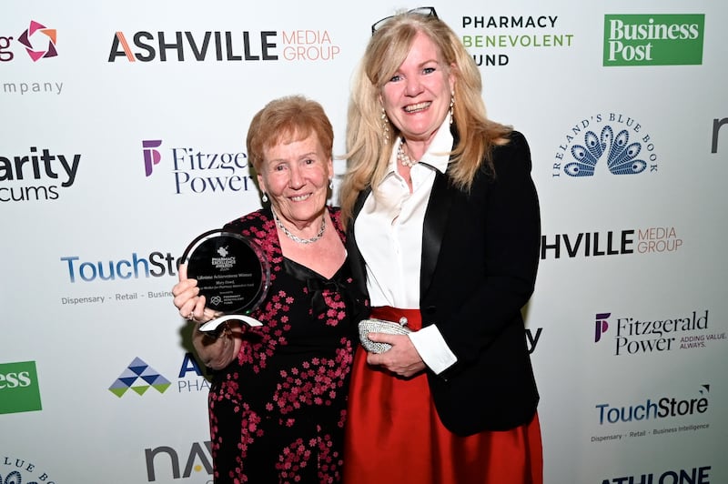 Winner of Lifetime Achievement Award Mary Dowd and Maria Dowd. Photograph: Paul Sherwood