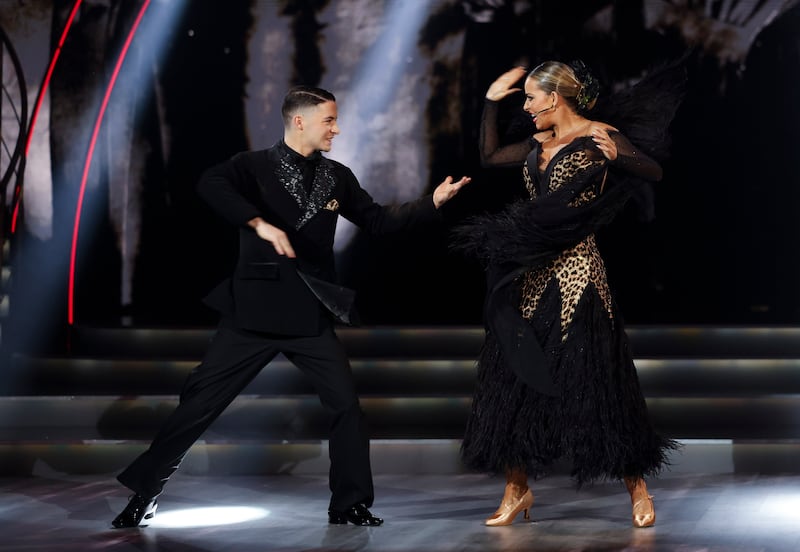 Olympic gold medal gymnast Rhys Mc Clenaghan with his pro-dance partner Laura Nolan during Dancing with the Stars. Photograph: Kyran O’Brien/kobpix