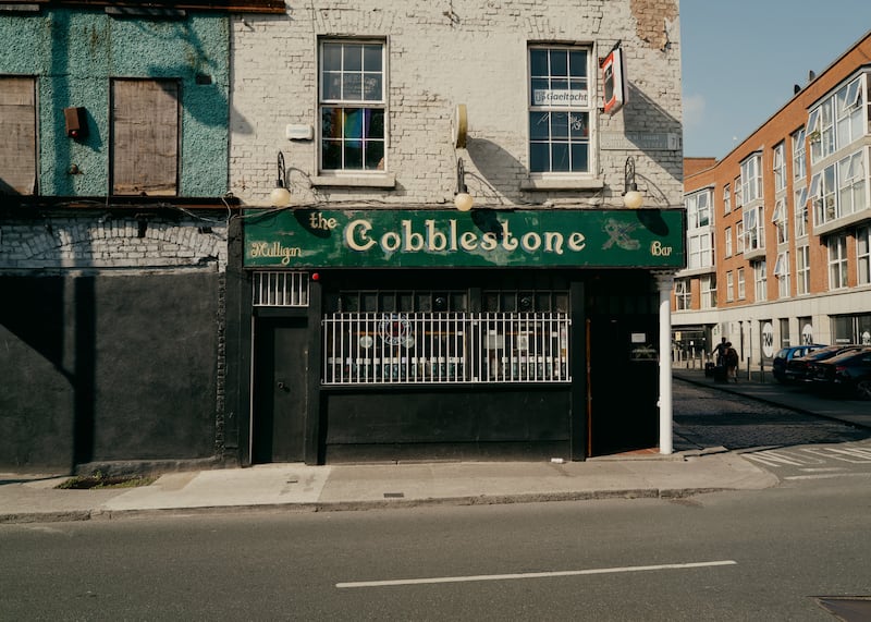  The Cobblestone, a lesser-known bar that calls itself 'a drinking pub with a music problem'. Photograph: Ellius Grace/New York Times