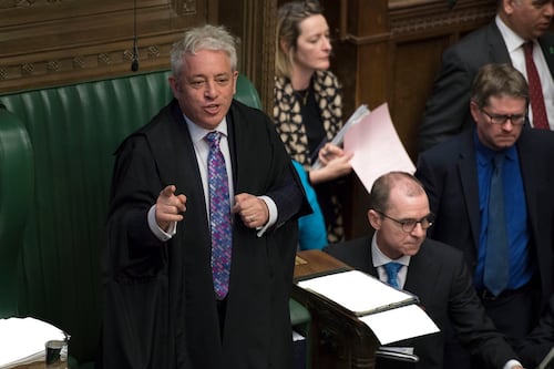 Bercow says MPs will have a say on no-deal Brexit