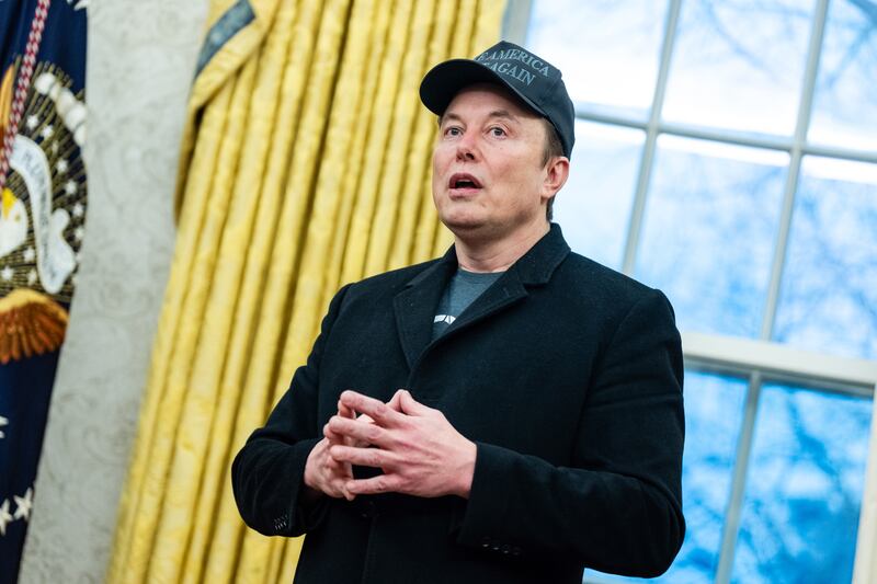 Elon Musk previously said Vivian Wilson, whom he referred to as his son, was ‘dead – killed by the woke mind virus’. Photograph: Eric Lee/The New York Times
                      