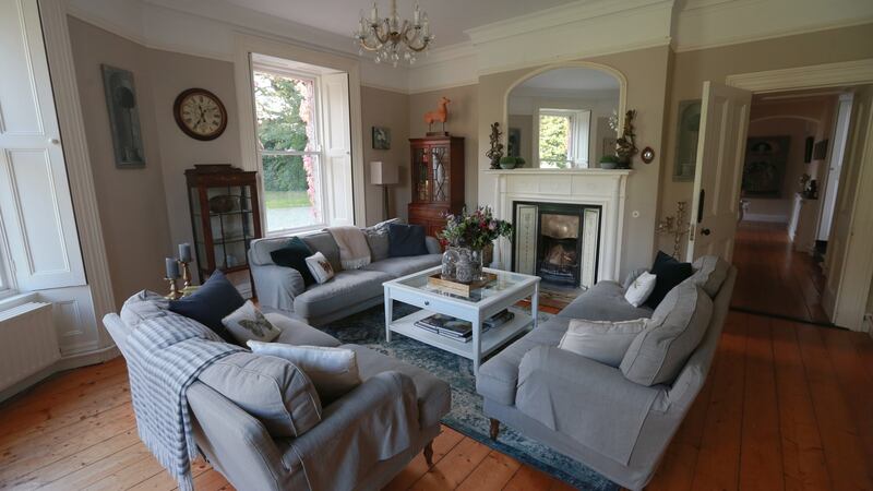 The living area of Donaguile House in Castlecomer, Co Kilkenny. Photograph: Laura Hutton/The Irish Times