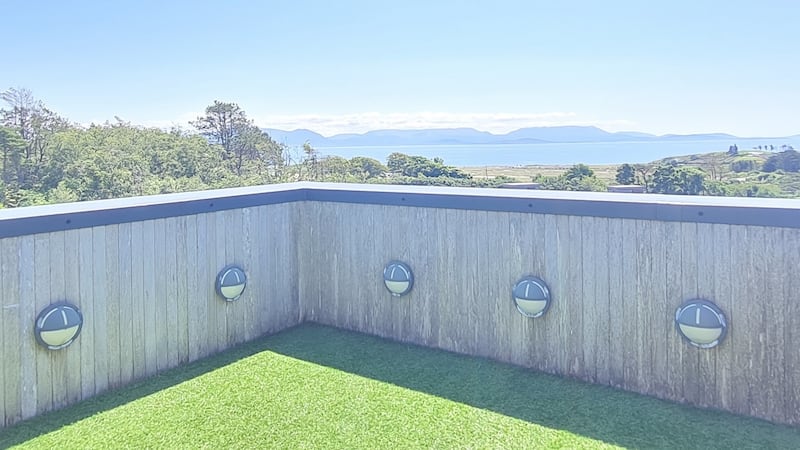 Roof terrace at 2 Railway Houses, Mulranny Park Hotel, Mulranny, Co Mayo