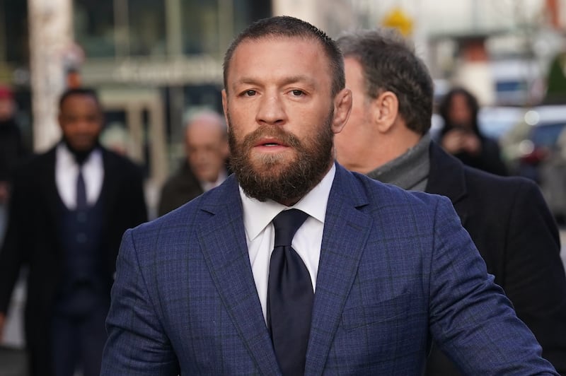 Conor McGregor is to pay almost €250,000 damages to Nikita Hand after a jury found he assaulted her in Dublin hotel in December 2018. Photograph: Brian Lawless/PA Wire