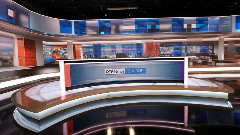 28/01/'19 The new RTE News TV studio this morning at RTE Donnybrook. The new studio goes into operatipon today..Picture Colin Keegan, Collins Dublin. ***NB EMBARGO ON ALL PLATFORMS IN PLACE UNTIL 2pm THIS AFTERNOON 28th Jan '19**