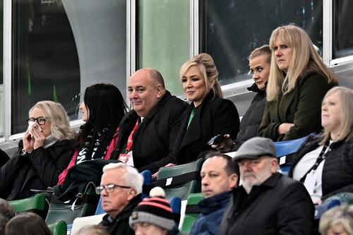 Michelle O’Neill and Emma Little-Pengelly unite to support Northern Ireland women’s side at Windsor Park