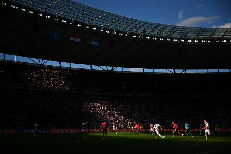 Photographic evidence that Spain had some of the ball against Croatia. Photograph: Dan Mullan/Getty Images