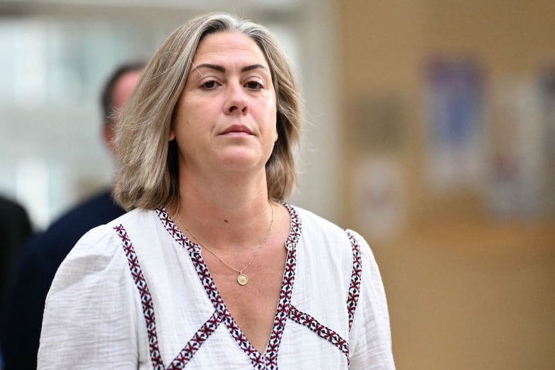 Caroline Darian at the Avignon courthouse during the trial of her father Dominique Pelicot. Photograph: Christophe Simon/AFP via Getty Images