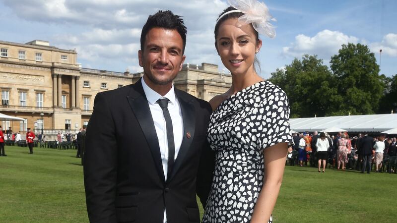 Peter Andre and his wife Emily Macdonagh. Photograph:  Yui Mok /WPA Pool/Getty