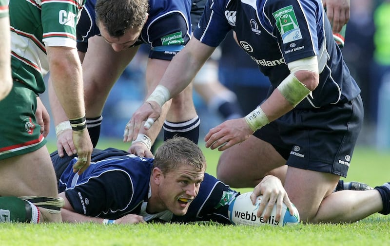 Jamie Heaslip: scored a crucial try for Ireland in the victory over Scotland in 2009. Photograph: Morgan Treacy/Inpho 