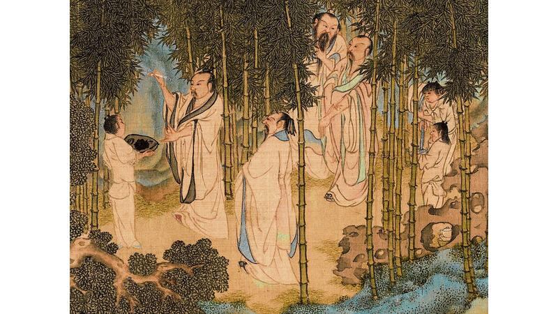 Seven Worthies of the Bamboo Grove by Li Shida