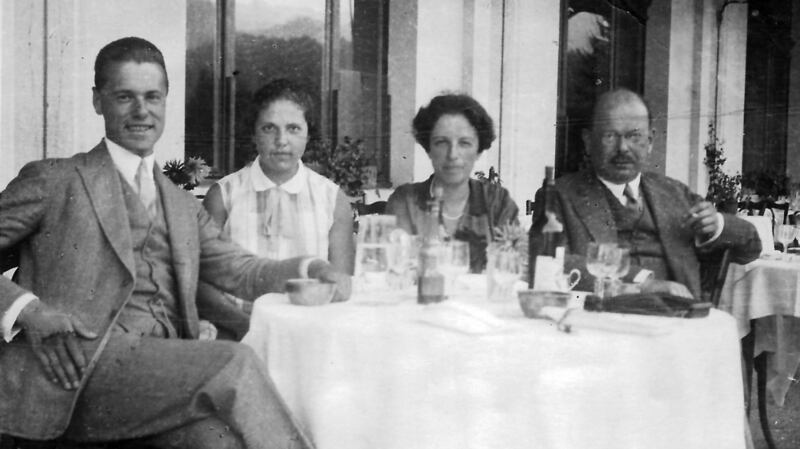 Ursula’s father Werner, aunt Ilse, and grandparents Lotte and Hans in 1928