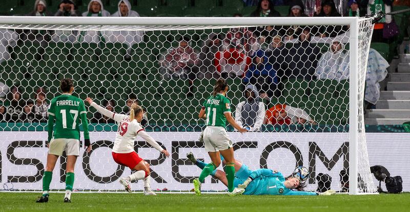 If luck were an Irish lady, Canada might not have taken the lead through an own goal by Megan Connolly. Photograph: Ryan Byrne/Inpho