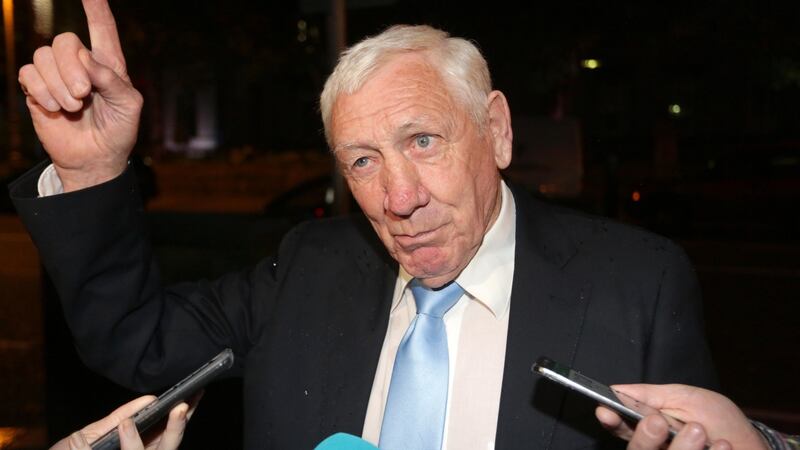 Olympic Council of Ireland (OCI) Board member Tommy Murphy speaks to the media as he arrives at the offices of law firm Arthur Cox in Dublin City centre where the OCI held a meeting to discuss the Olympic tickets controversy.   Photograph: Laura Hutton/The Irish Times