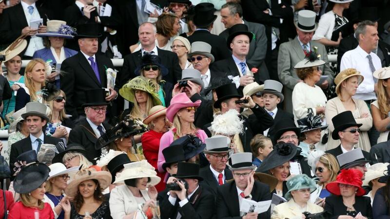 Crowds on Derby Day of the 2015 Investec Derby Festival at Epsom: Photo: David Davies/PA Wire.