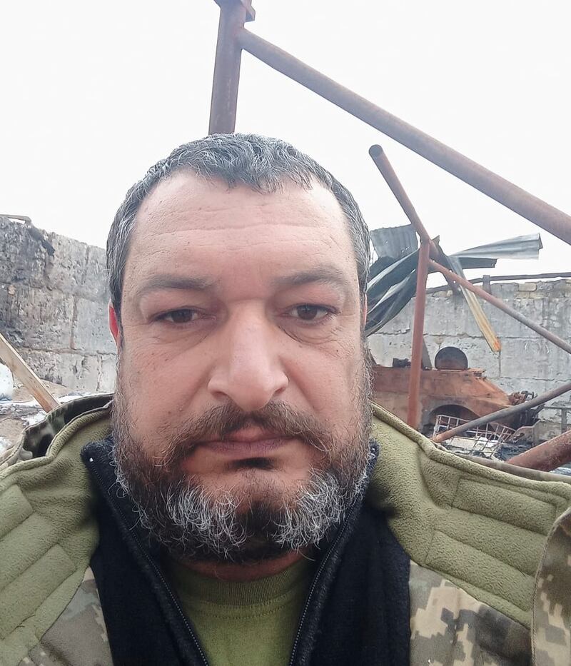 Alexei Panchenko is a Ukrainian Roma who joined the army to fight Russia's invasion last April after escaping occupied territory with his family. Photograph courtesy of Alexei Panchenko