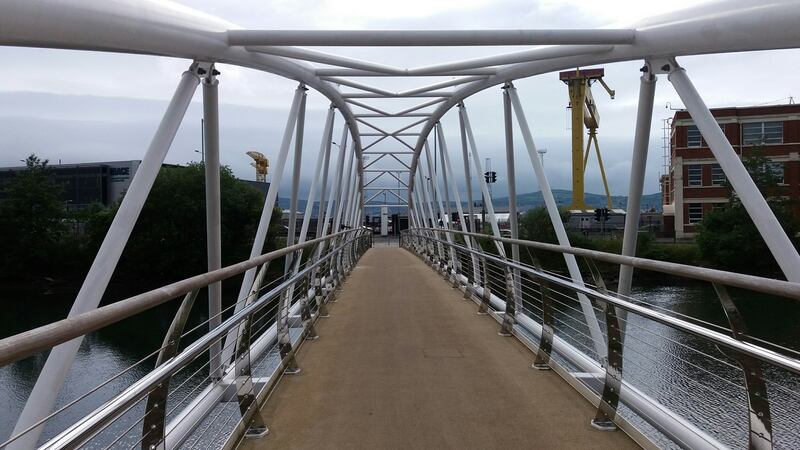 The Sam Thompson Bridge in Belfast