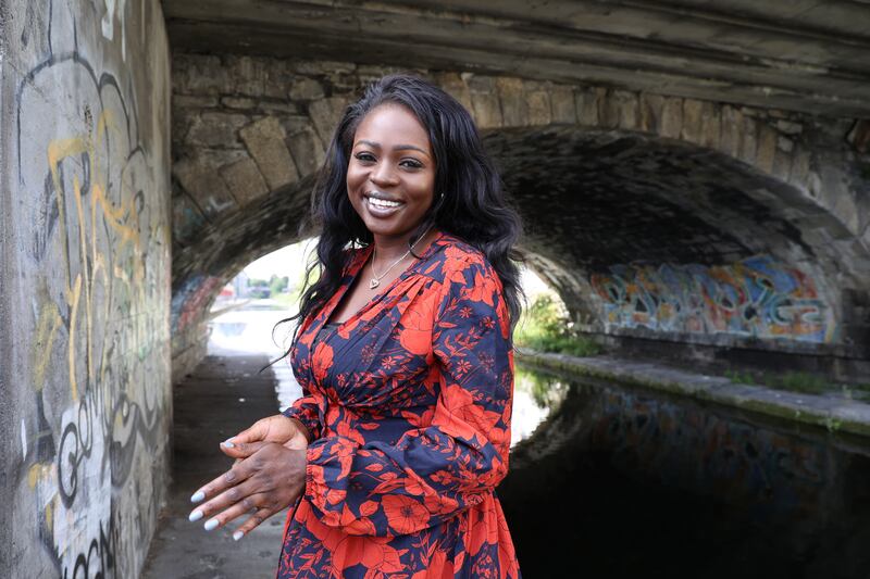 Somorin went through her own Tusla file to help her write the book. 'Seeing those reports as an adult, I just want to go and hug my small self.' Photograph: Nick Bradshaw