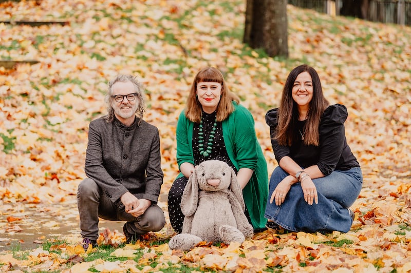 The Velveteen Rabbit: Duke Special and Jan Carson, who have adapted Margery William's children's book for the stage, with Janice Kernoghan-Reid, artistic director of Replay Theatre Company, who is directing the play at the Lyric Theatre as part of Belfast Children's Festival 2025