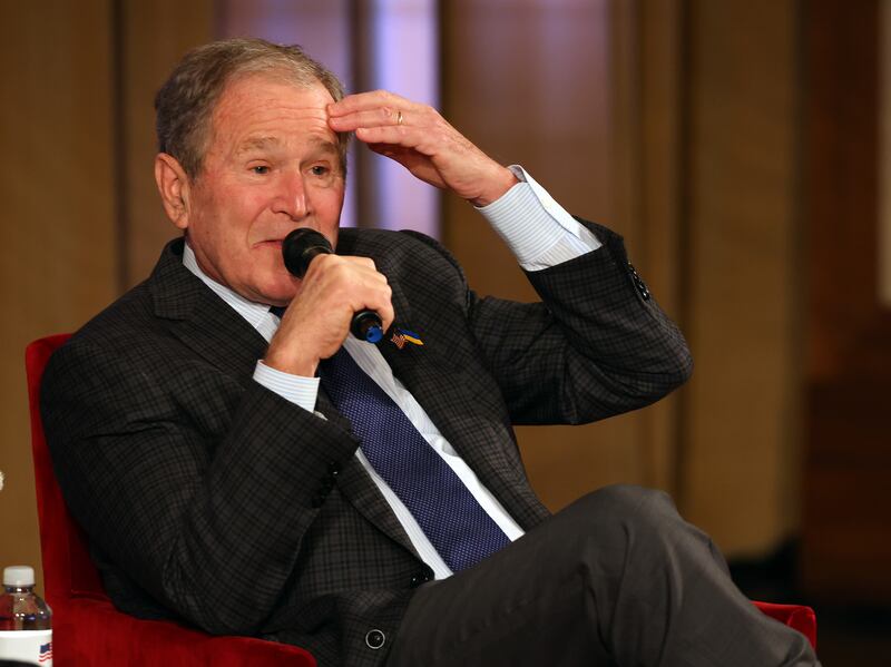 American foreign policy adventures during George W. Bush's presidency do not seem to have weighed heavily on the mind of David Rothkopf as he wrote American Resistance. Photograph: Richard Rodriguez/Getty Images)